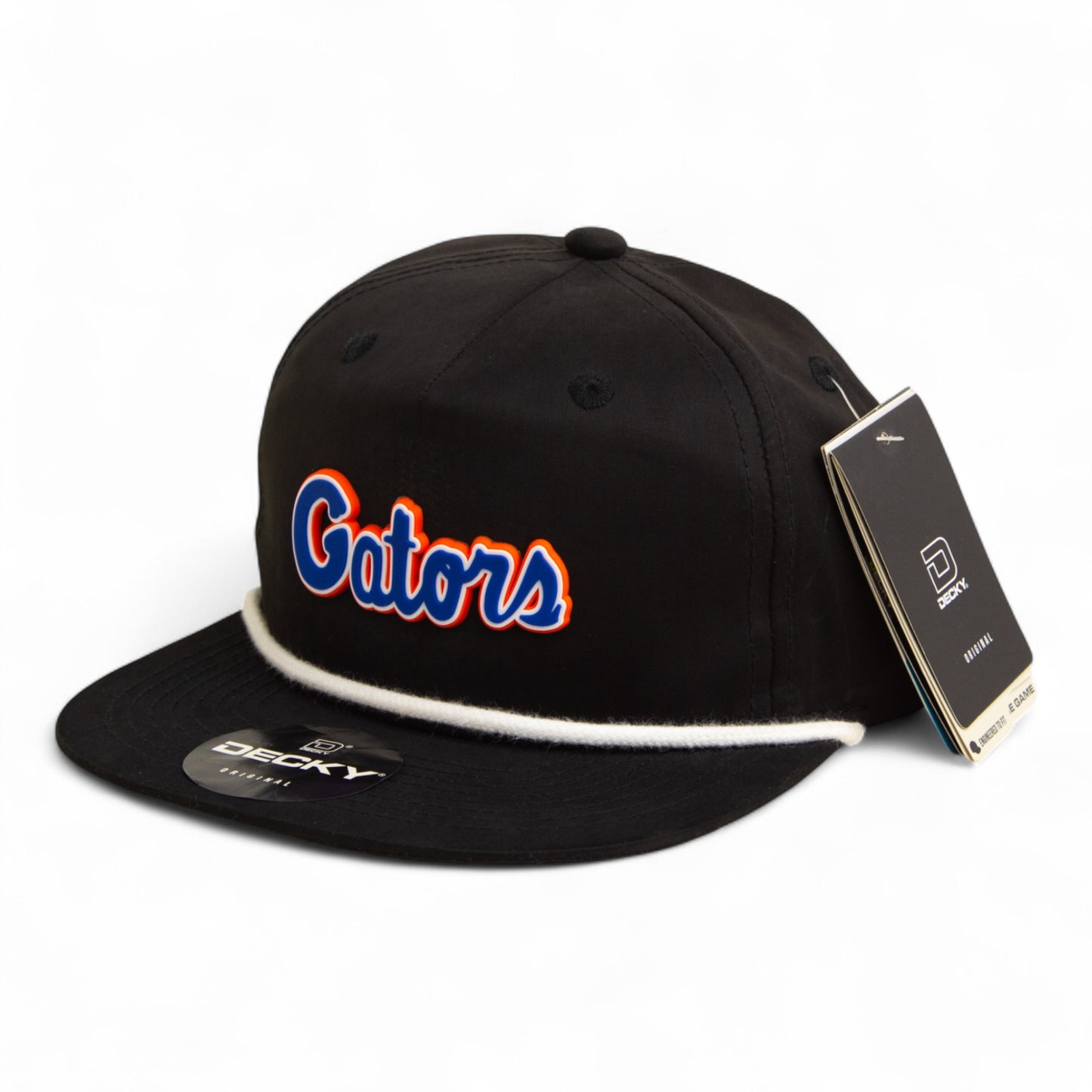 Florida Gators Script Blue 3D Classic Rope Hat- Black/ White