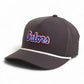Florida Gators Script Blue 3D Five Panel Classic Rope Hat- Charcoal/ White