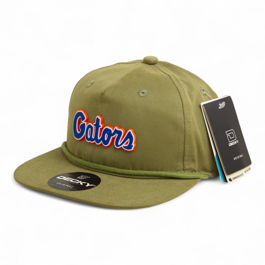 Florida Gators Script Blue 3D Classic Rope Hat- Loden