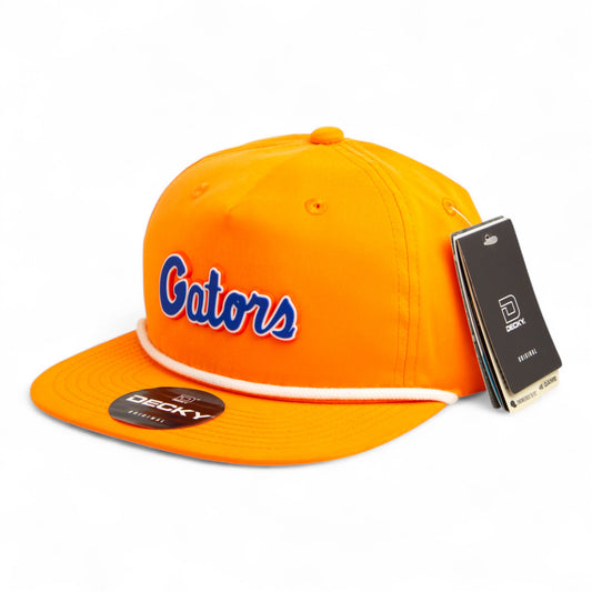 Florida Gators Script Blue 3D Classic Rope Hat- Orange/ White