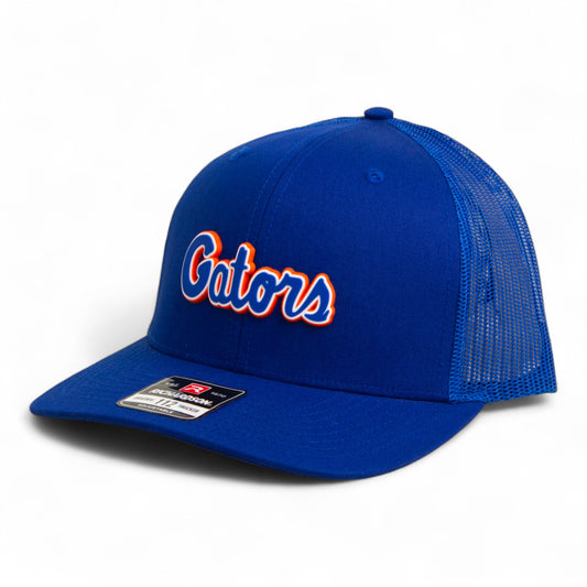 Florida Gators Script Blue 3D Snapback Trucker Hat- Royal