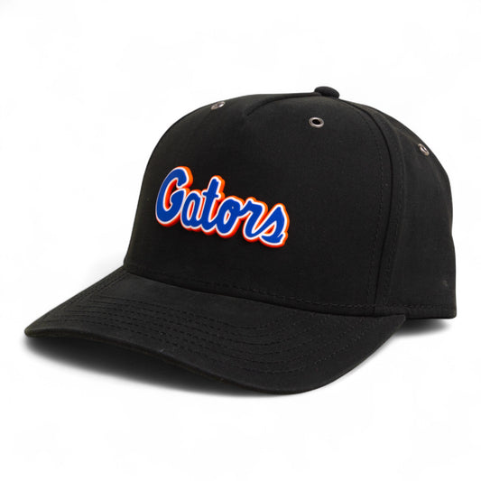 Florida Gators Script Blue 3D Snapback Canvas Hat- Black
