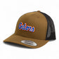 Florida Gators Script Blue 3D YP Snapback Trucker Hat- Coyote/ Black