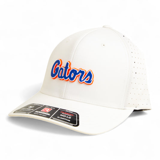 Florida Gators Script Blue 3D Laser Perf R-Flex Cap- White