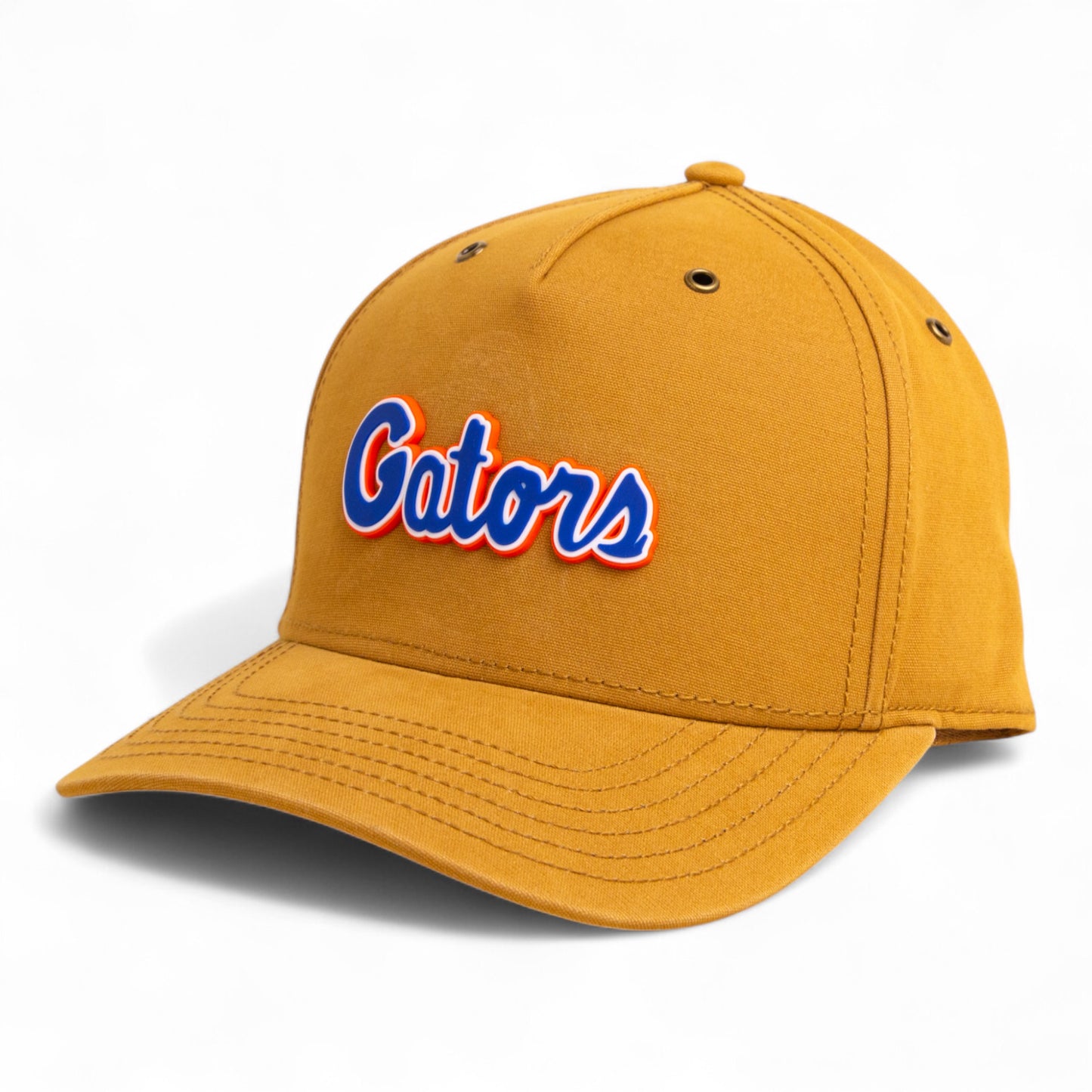 Florida Gators Script Blue 3D Snapback Canvas Hat- Wheat