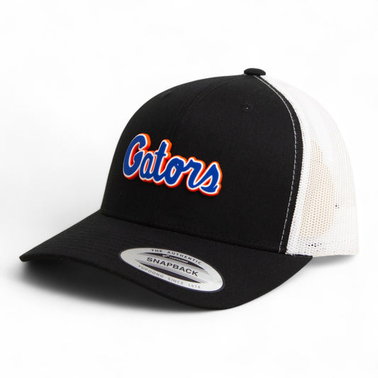Florida Gators Script Blue 3D YP Snapback Trucker Hat- Black/ White