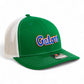 Florida Gators Script Blue 3D Snapback Trucker Hat- Kelly Green/ White