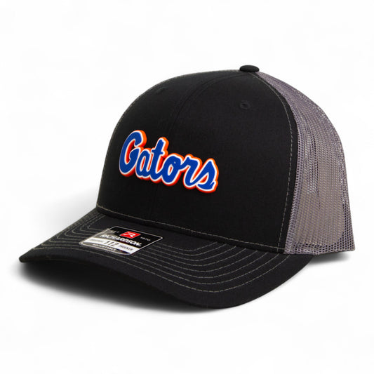 Florida Gators Script Blue 3D Snapback Trucker Hat- Black/ Charcoal