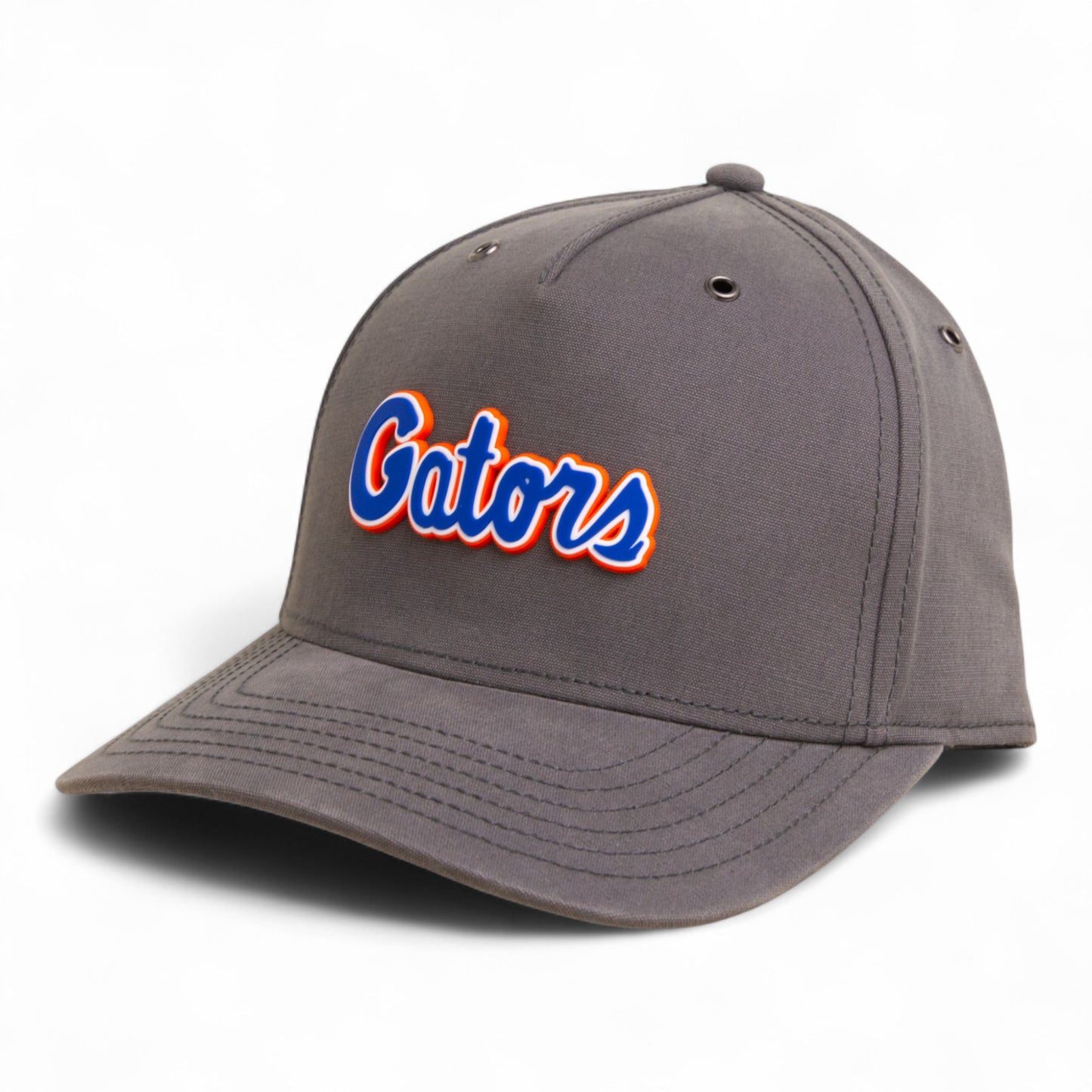 Florida Gators Script Blue 3D Snapback Canvas Hat- Charcoal