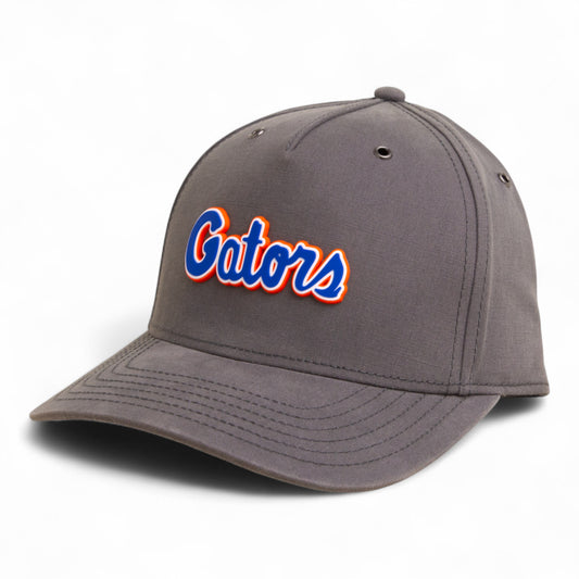 Florida Gators Script Blue 3D Snapback Canvas Hat- Charcoal