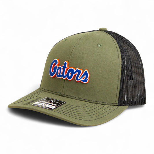 Florida Gators Script Blue 3D Snapback Trucker Hat- Loden/ Black