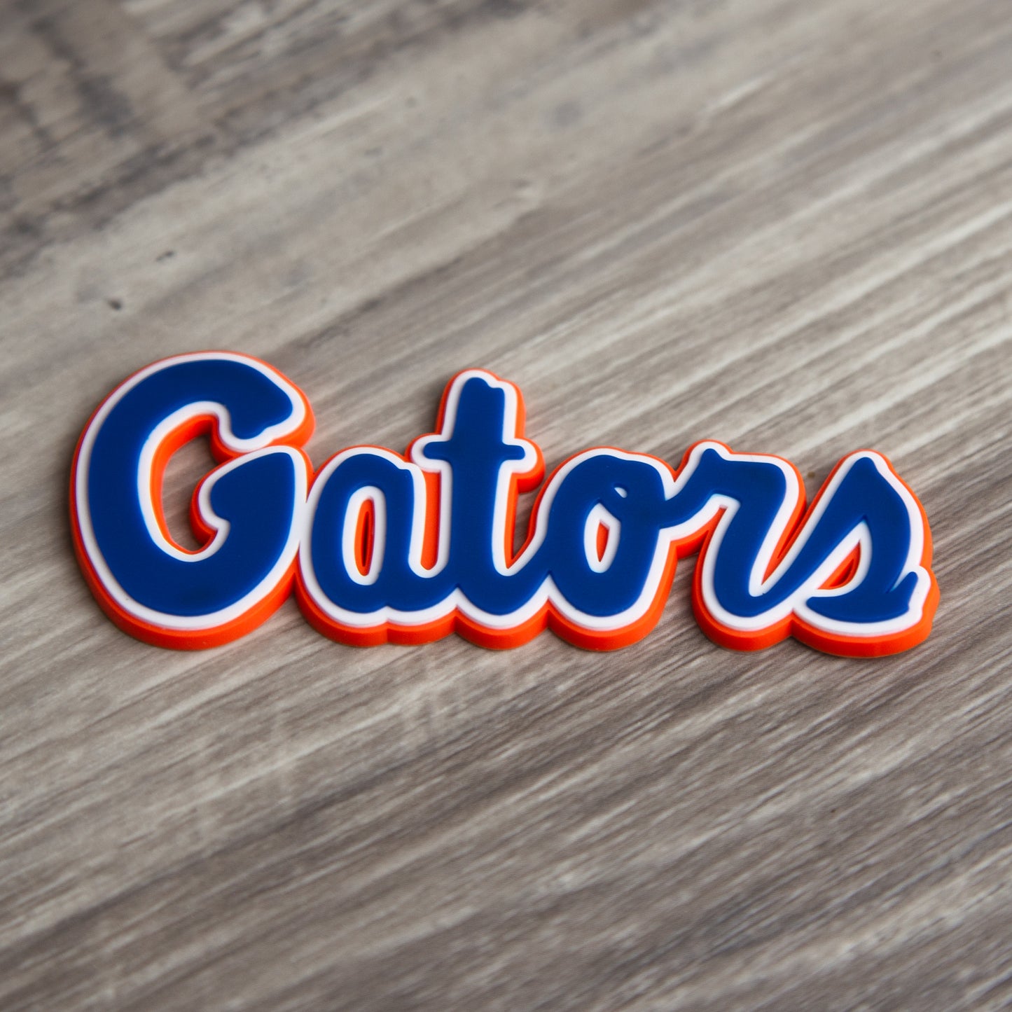 Florida Gators Script Blue 3D Snapback Trucker Hat- Tan/ White