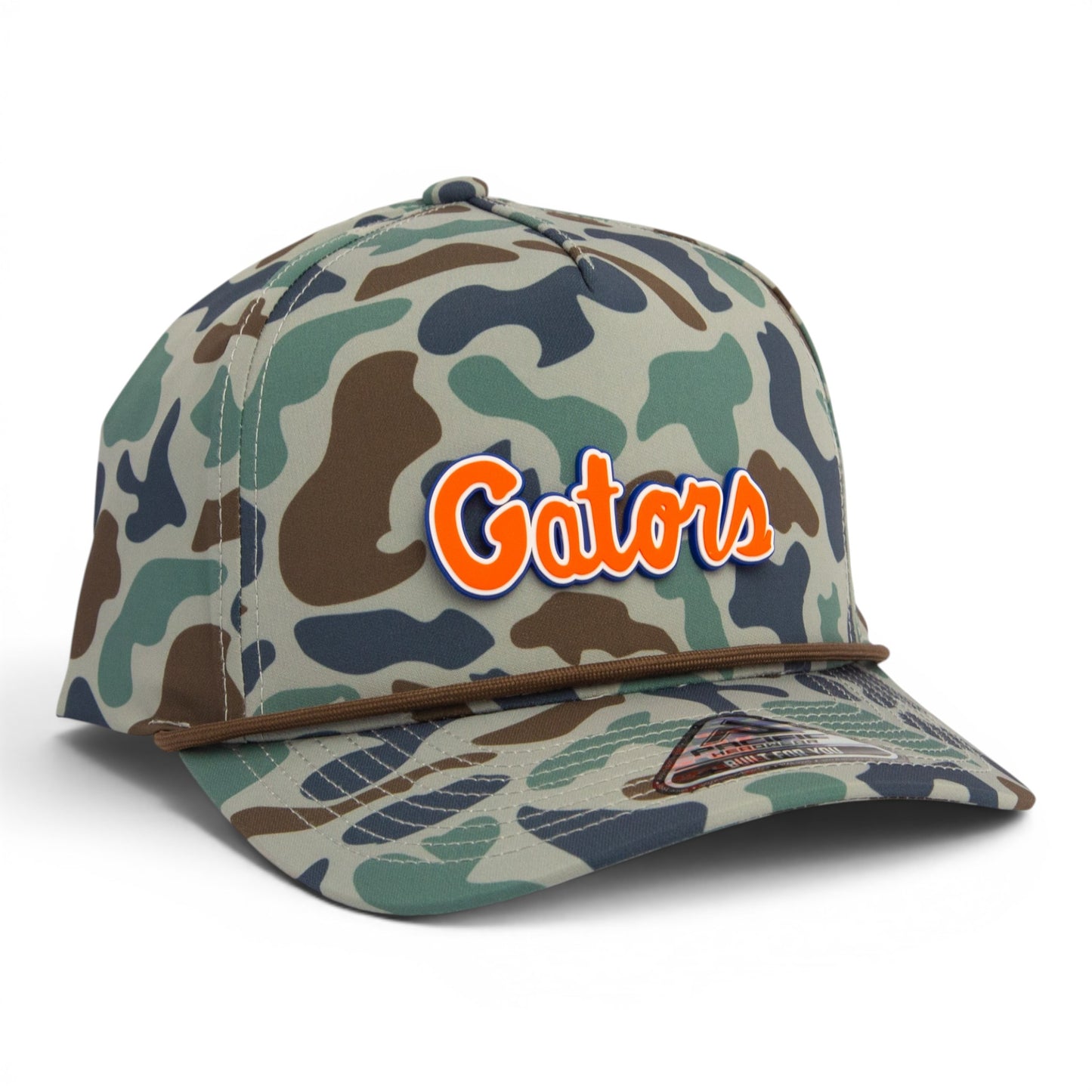 Florida Gators Script Orange 3D Duck Camo Rope Hat- Mallard