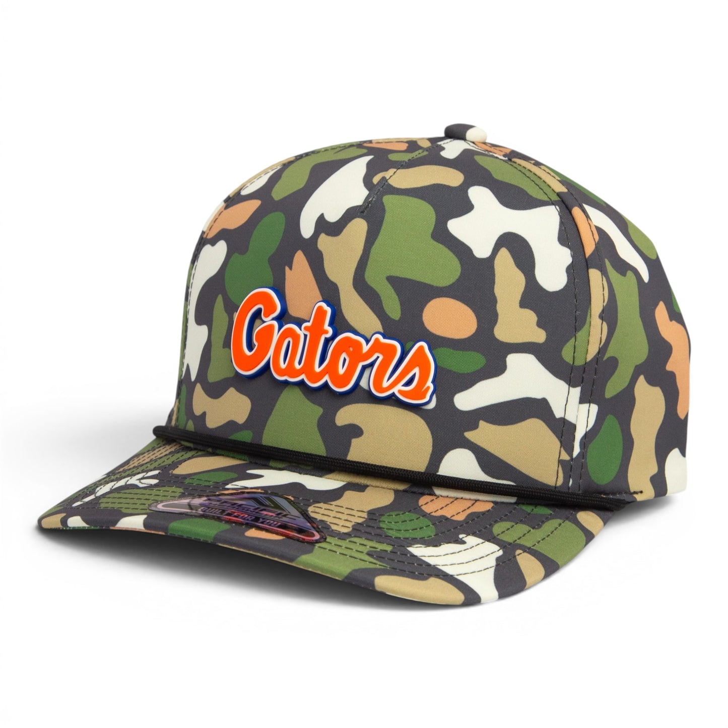 Florida Gators Script Orange 3D Duck Camo Rope Hat- Bayou