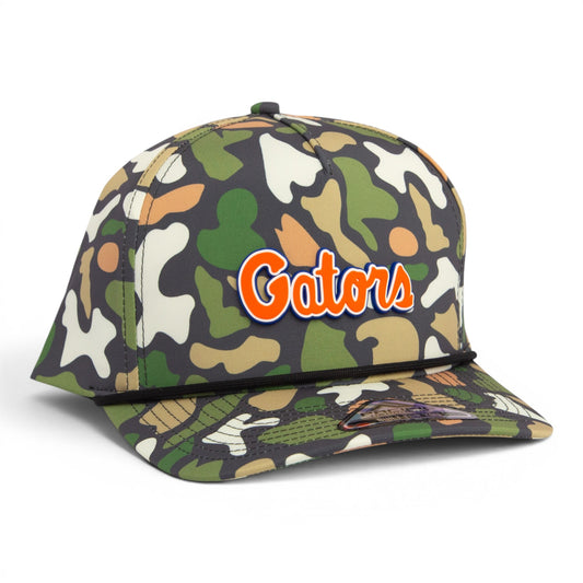 Florida Gators Script Orange 3D Duck Camo Rope Hat- Bayou