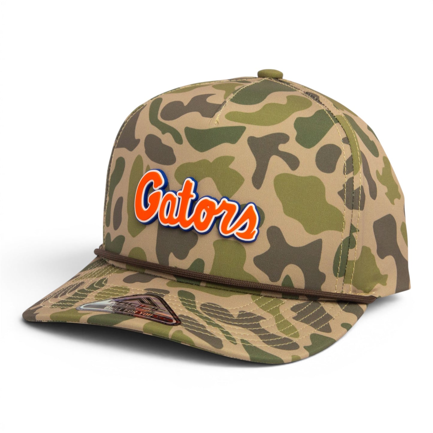 Florida Gators Script Orange 3D Duck Camo Rope Hat- Coastland