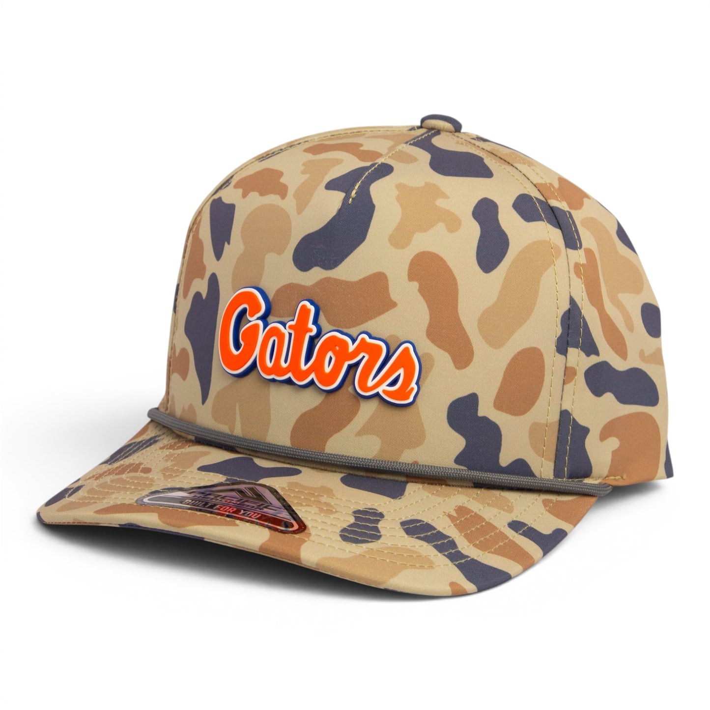 Florida Gators Script Orange 3D Duck Camo Rope Hat- Canyon