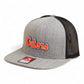 Florida Gators Script Orange 3D Wool Blend Flat Bill Hat- Heather Grey/ Black