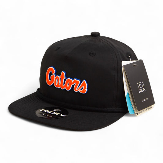 Florida Gators Script Orange 3D Classic Rope Hat- Black