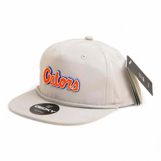 Florida Gators Script Orange 3D Classic Rope Hat- Grey