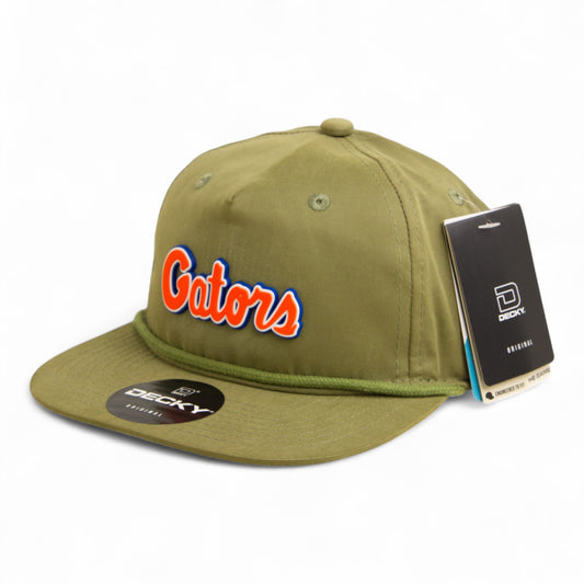 Florida Gators Script Orange 3D Classic Rope Hat- Loden