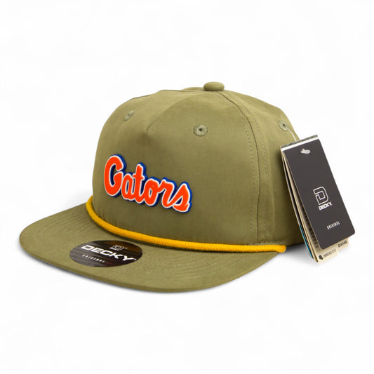 Florida Gators Script Orange 3D Classic Rope Hat- Loden/ Amber