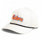 Florida Gators Script Orange 3D Five Panel Classic Rope Hat- White/ Black