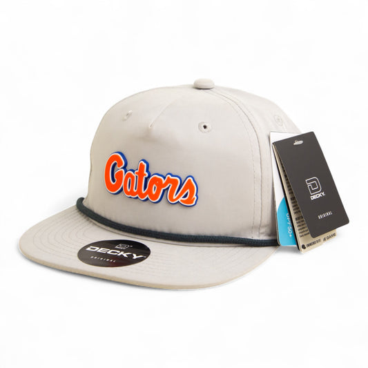 Florida Gators Script Orange 3D Classic Rope Hat- Grey/ Charcoal