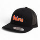 Florida Gators Script Orange 3D YP Snapback Trucker Hat- Black