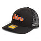 Florida Gators Script Orange 3D Snapback Tilikum Trucker Hat- Black