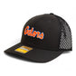 Florida Gators Script Orange 3D Snapback Tilikum Trucker Hat- Black
