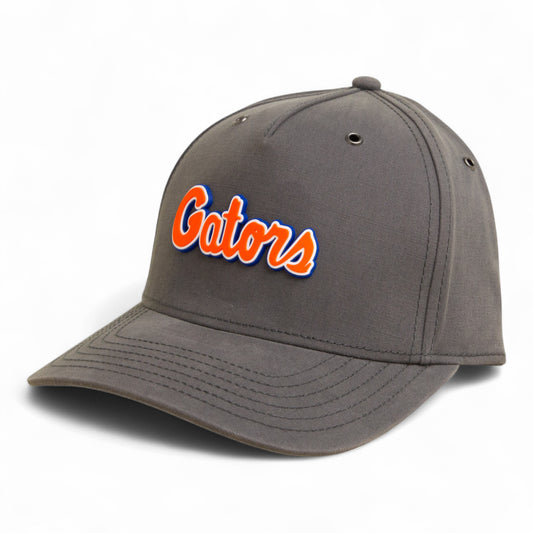 Florida Gators Script Orange 3D Snapback Canvas Hat- Charcoal