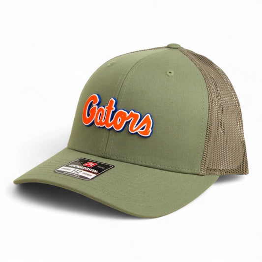 Florida Gators Script Orange 3D Snapback Trucker Hat- Loden