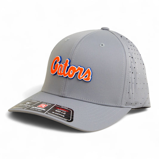 Florida Gators Script Orange 3D Laser Perf R-Flex Cap- Grey