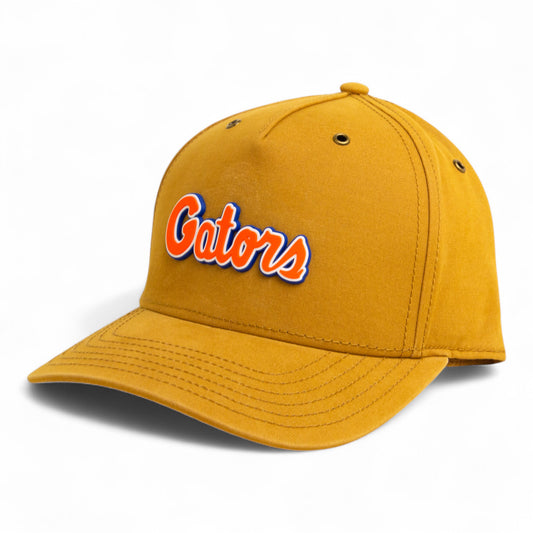 Florida Gators Script Orange 3D Snapback Canvas Hat- Wheat