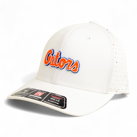 Florida Gators Script Orange 3D Laser Perf R-Flex Cap- White