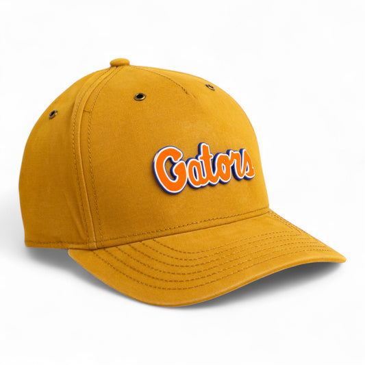 Florida Gators Script Orange 3D Snapback Canvas Hat- Wheat