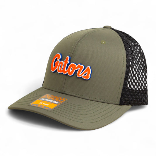 Florida Gators Script Orange 3D Snapback Tilikum Trucker Hat- Loden/ Black