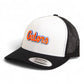 Florida Gators Script Orange 3D YP Snapback Trucker Hat- White/ Black