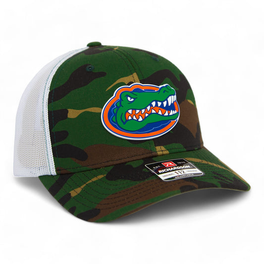 Florida Gators Snapback Trucker Hat- Army Camo/ White