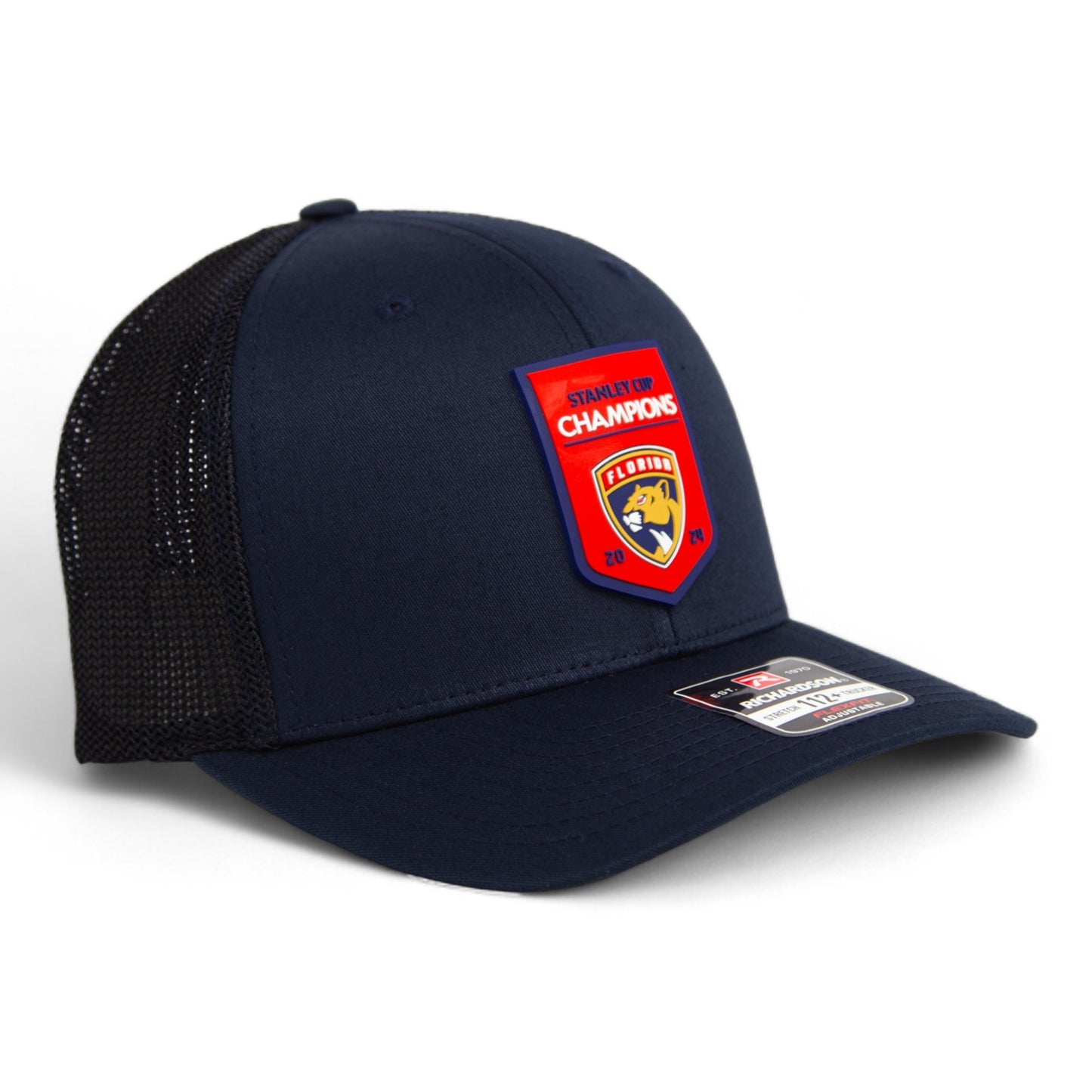 Florida Panthers Stanley Cup Champions 3D Snapback Trucker Hat- Navy