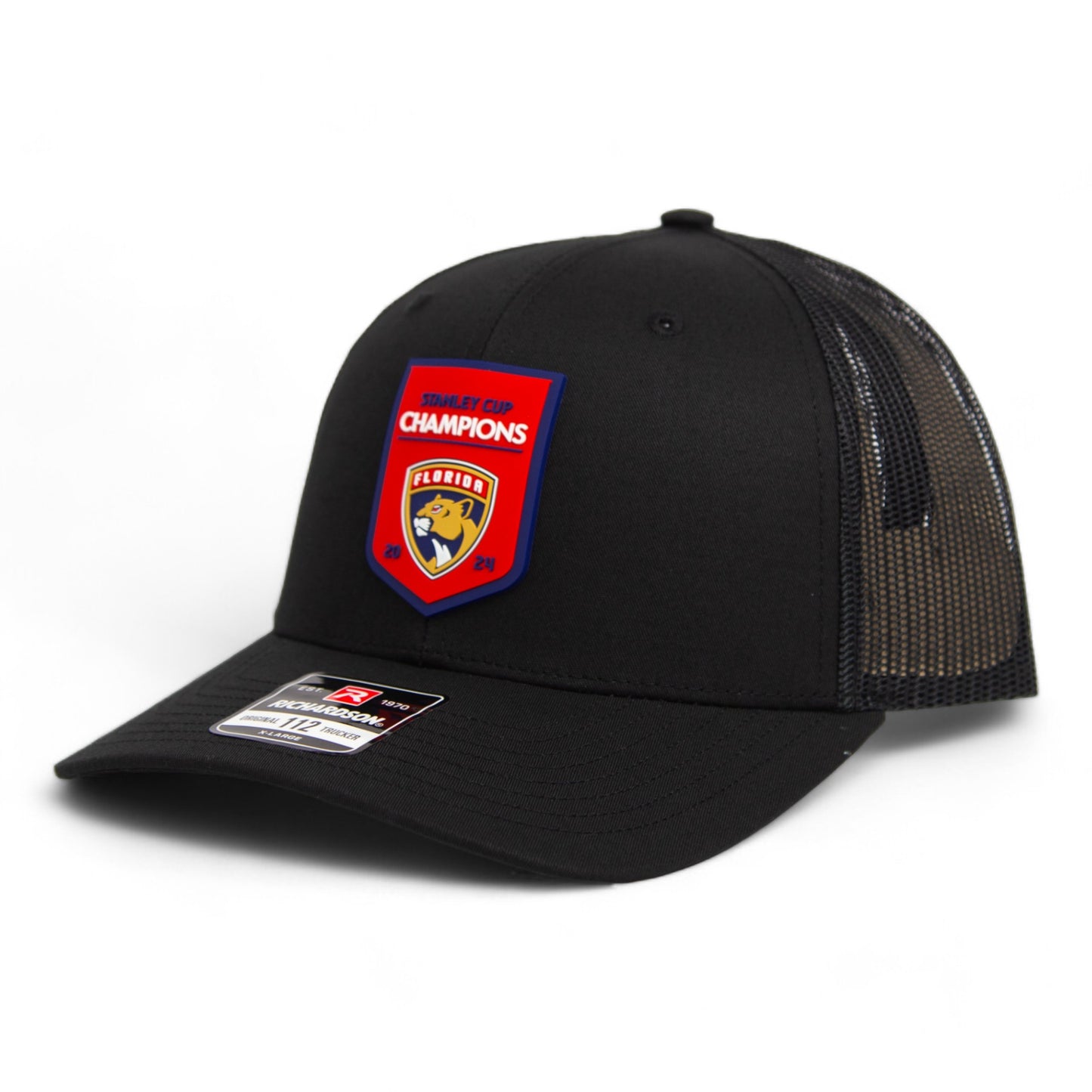 Florida Panthers Stanley Cup Champions 3D Snapback Trucker Hat- Black