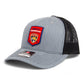 Florida Panthers Stanley Cup Champions 3D Snapback Trucker Hat- Heather Grey/ Black