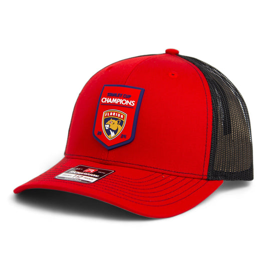 Florida Panthers Stanley Cup Champions 3D Snapback Trucker Hat- Red/ Black