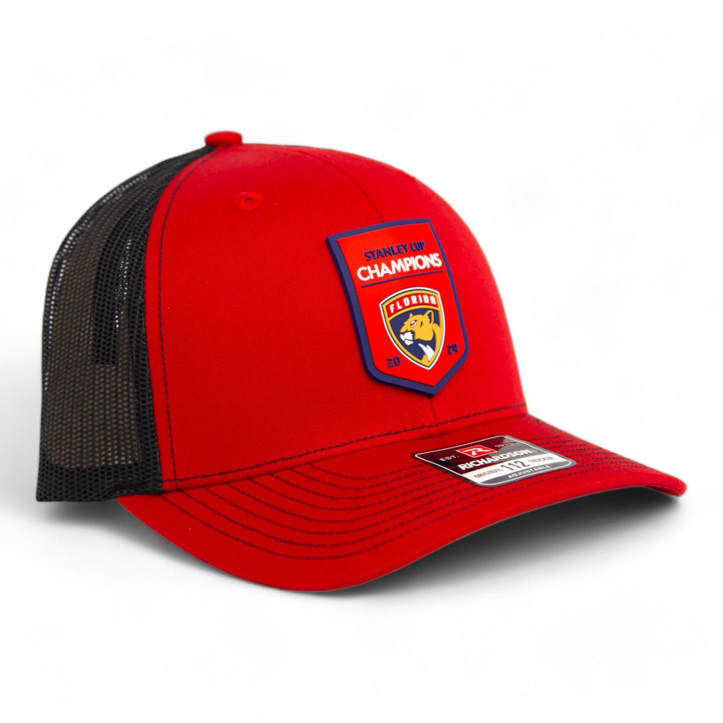 Florida Panthers Stanley Cup Champions 3D Snapback Trucker Hat- Red/ Black