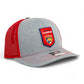 Florida Panthers Stanley Cup Champions 3D Snapback Trucker Hat- Heather Grey/ Red