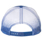 Golden State Warriors 3D Patterned Mesh Snapback Trucker Hat- Royal/ Royal to White Fade - Ten Gallon Hat Co.
