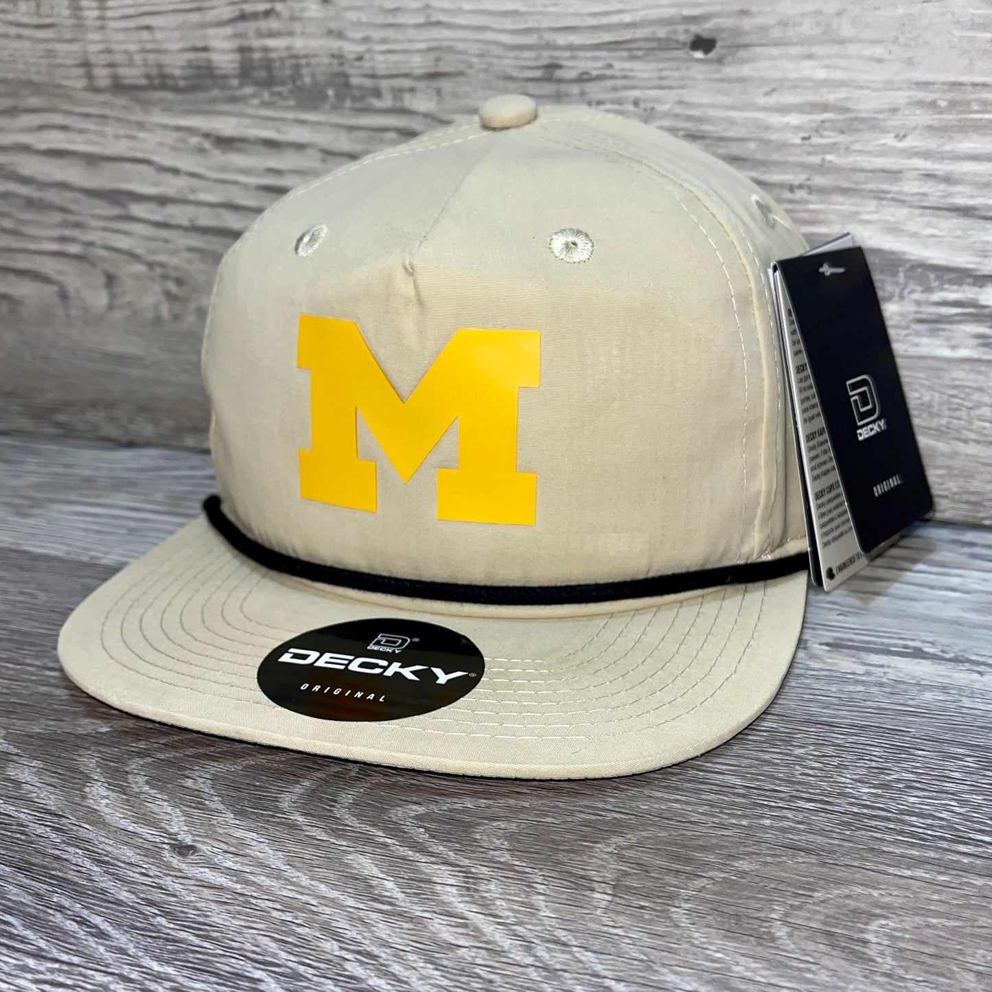 Michigan Wolverines 3D Classic Rope Hat- Birch/ Black - Ten Gallon Hat Co.