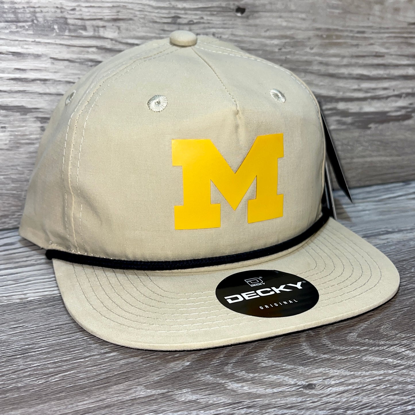 Michigan Wolverines 3D Classic Rope Hat- Birch/ Black - Ten Gallon Hat Co.