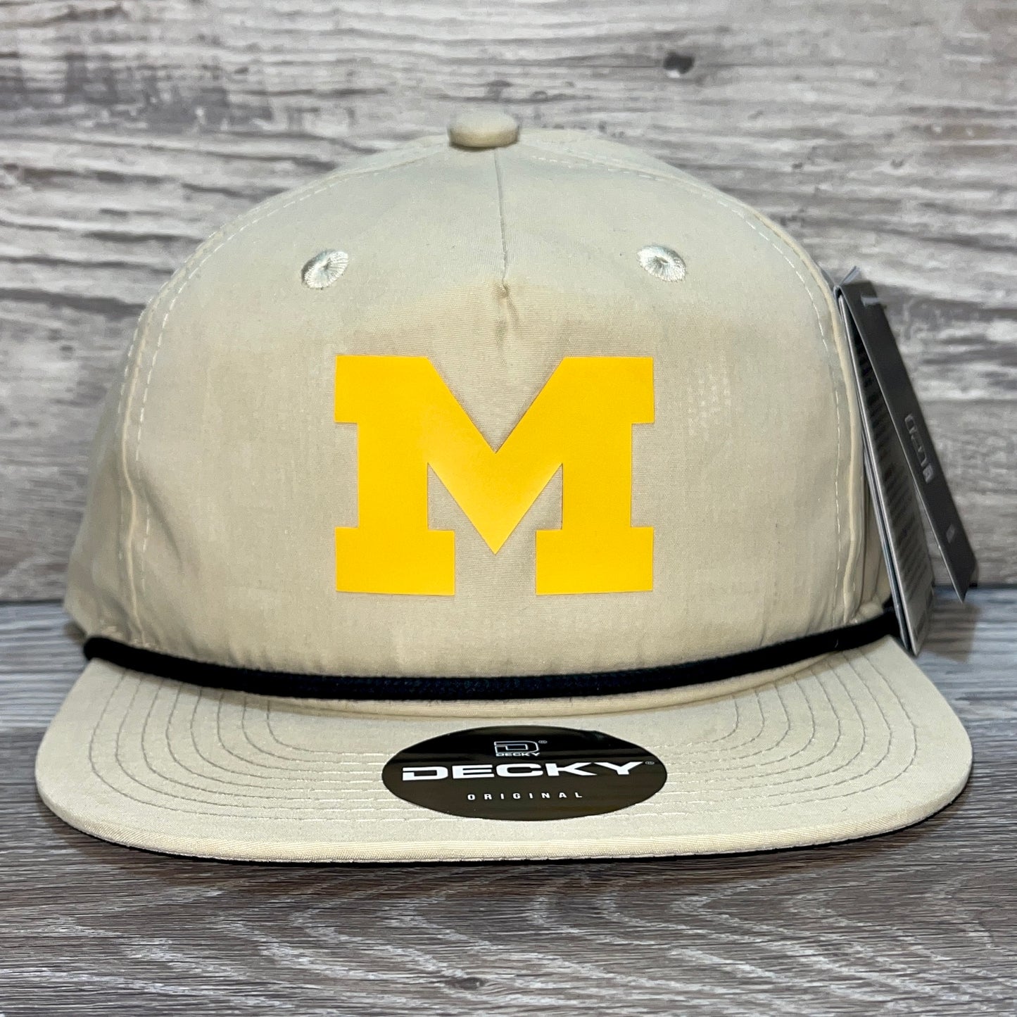 Michigan Wolverines 3D Classic Rope Hat- Birch/ Black - Ten Gallon Hat Co.